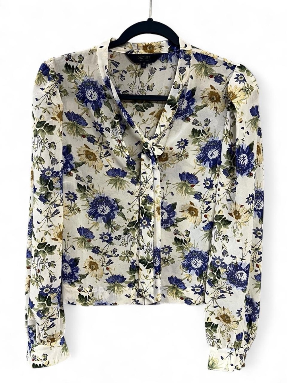 NWT Rachel Rachel Roy Floral Ladybug Print Blouse Size 10